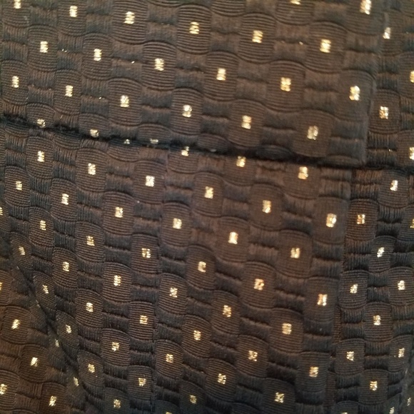 Ann Taylor | Petite Black and Gold Pants - Picture 4 of 7